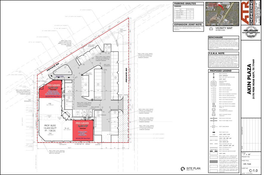 3170 Peek Rd, Katy, TX à louer - Plan de site – Image 2 sur 5