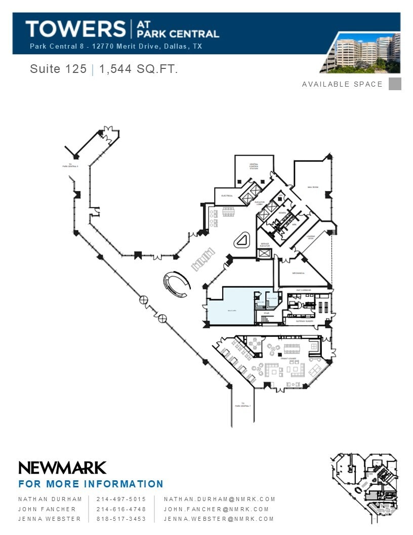 12750 Merit Dr, Dallas, TX à louer Plan d’étage– Image 1 sur 2