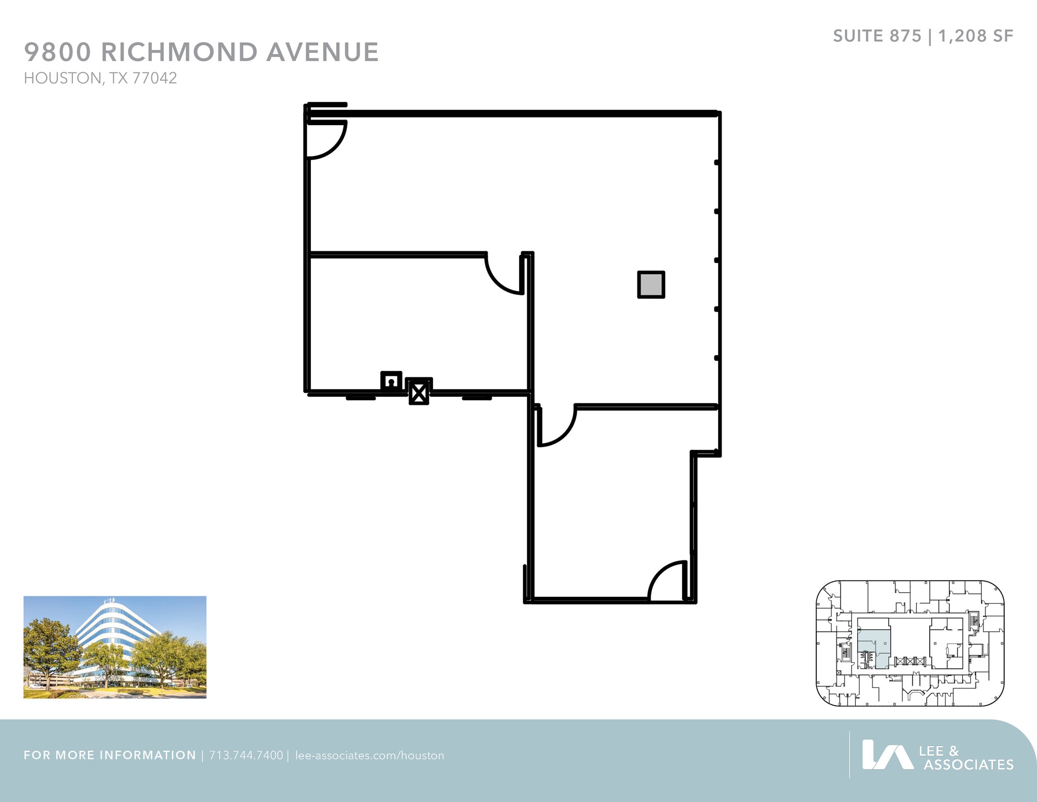 9800 Richmond Ave, Houston, TX à louer Plan d’étage– Image 1 sur 1