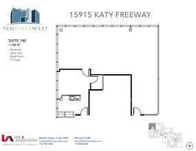 15915 Katy Fwy, Houston, TX à louer Plan d’étage– Image 1 sur 1