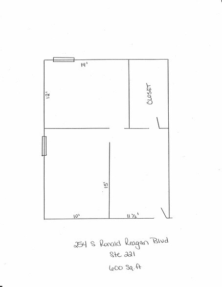 254 S Ronald Reagan Blvd, Longwood, FL à louer - Plan d’étage – Image 3 sur 4