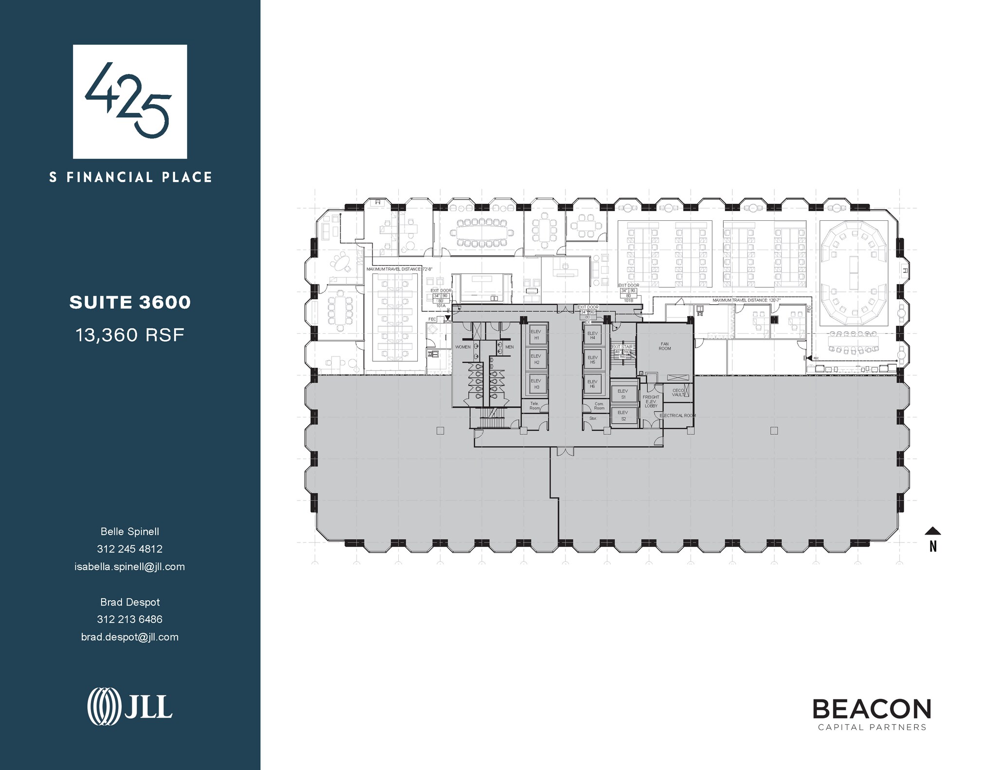 425 S Financial Pl, Chicago, IL à louer Plan d’étage– Image 1 sur 6
