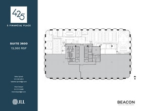 425 S Financial Pl, Chicago, IL à louer Plan d’étage– Image 1 sur 6