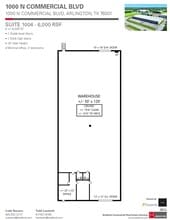 1000-1008 N Commercial Blvd, Arlington, TX à louer Plan d’étage– Image 2 sur 2
