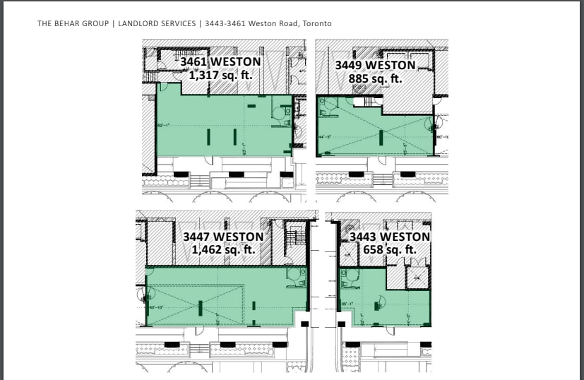 3439-3461 Weston Rd, Toronto, ON à louer Plan d’étage– Image 1 sur 1