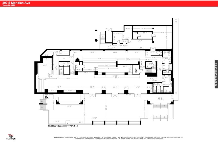 290 S Meridian Ave, Tampa, FL à louer - Plan d’étage – Image 3 sur 4