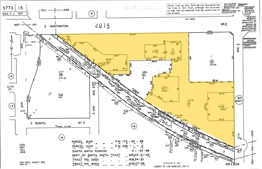 440 E huntington Dr, Arcadia, CA à louer - Plan cadastral – Image 2 sur 4