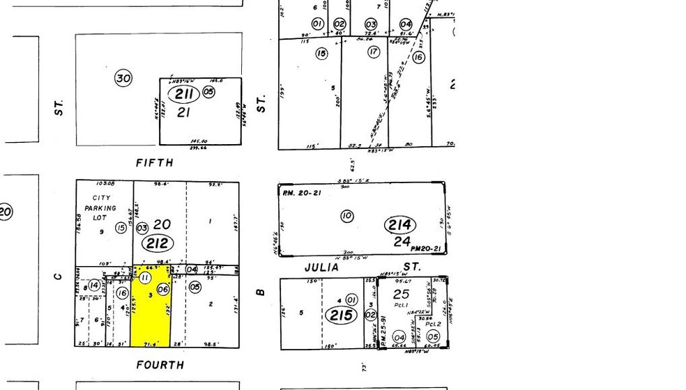 1222-1230 4th St, San Rafael, CA à louer - Plan cadastral – Image 2 sur 12