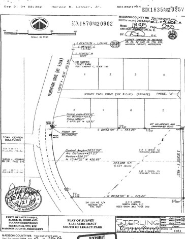 Northpark Dr, Ridgeland, MS à vendre - Plan cadastral – Image 1 sur 1