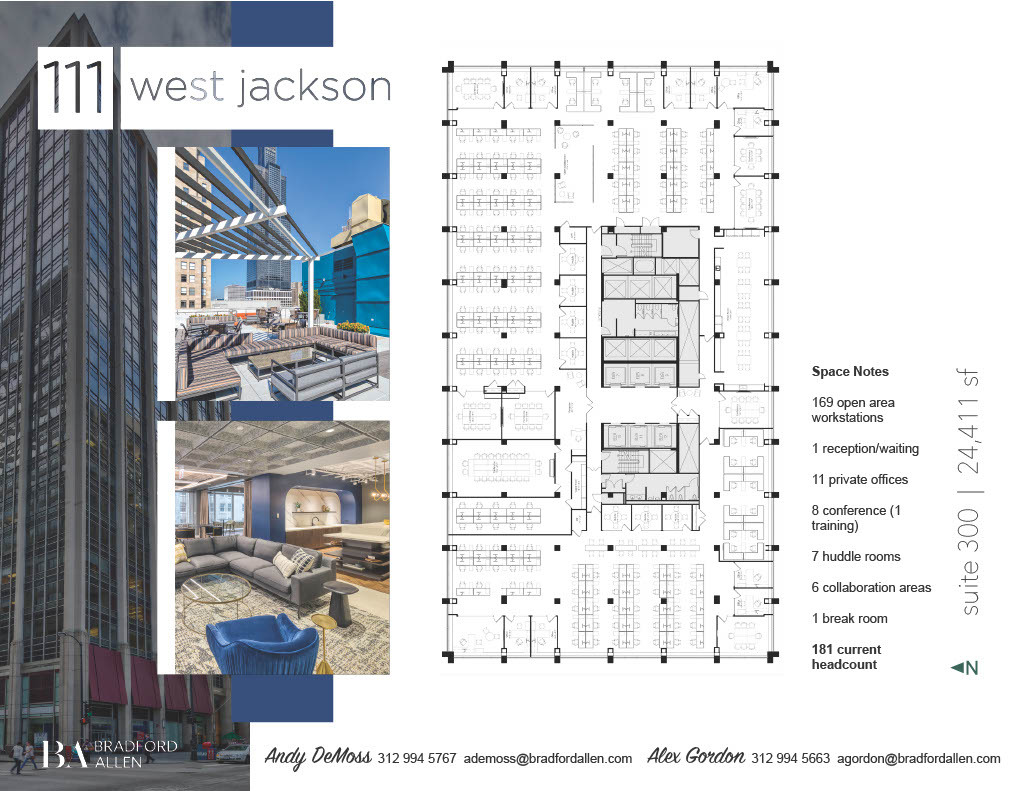 111 W Jackson Blvd, Chicago, IL à louer Plan d’étage– Image 1 sur 6