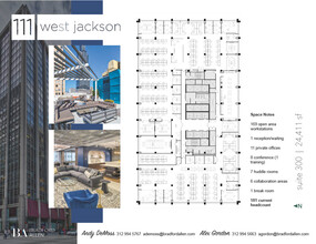 111 W Jackson Blvd, Chicago, IL à louer Plan d’étage– Image 1 sur 6