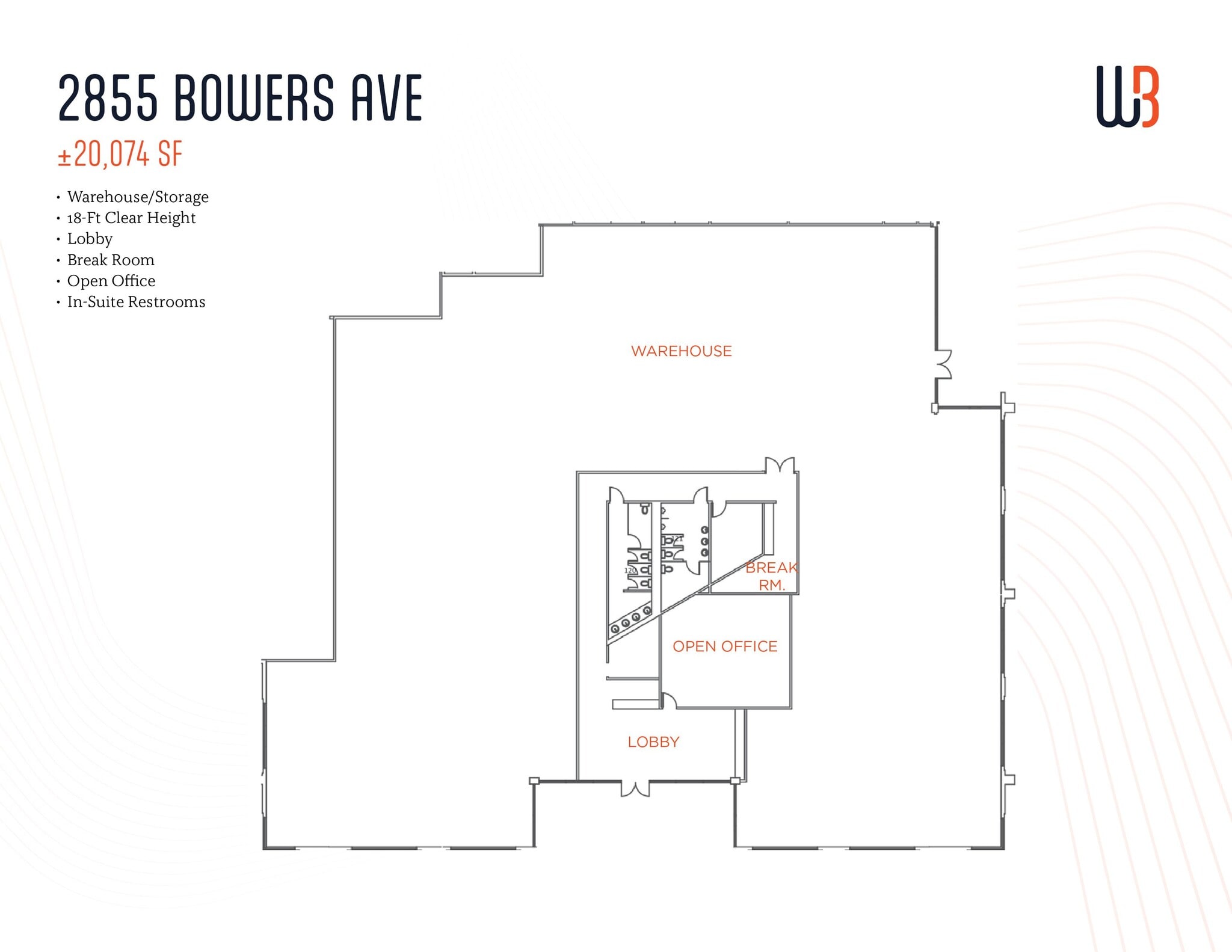 2805 Bowers Ave, Santa Clara, CA à louer Plan d’étage– Image 1 sur 1