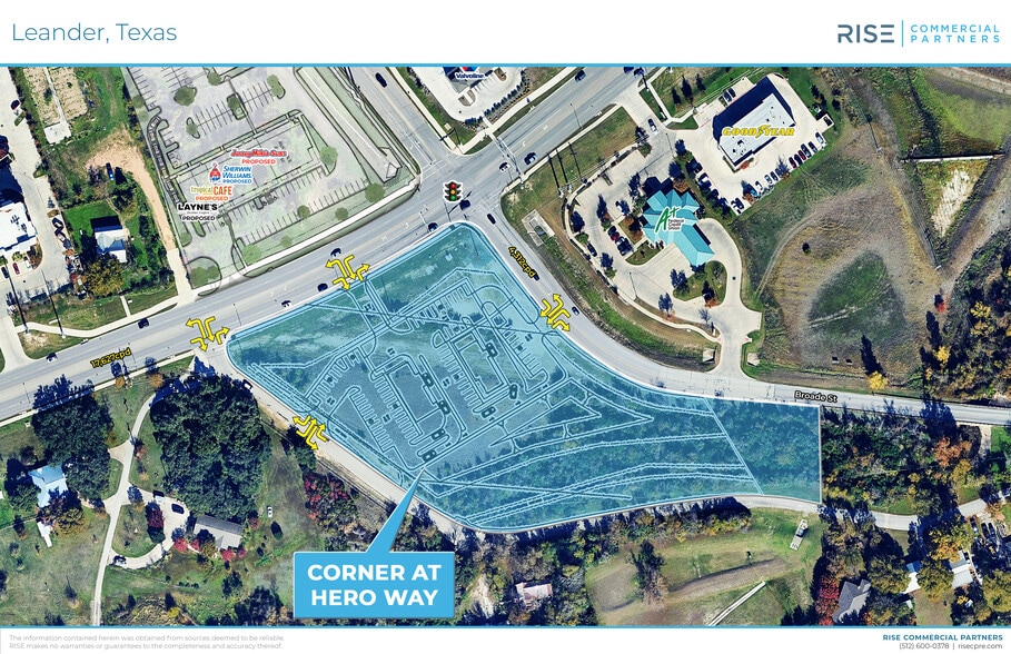 SWC Hero Way way, Leander, TX à louer - Aérien – Image 3 sur 4