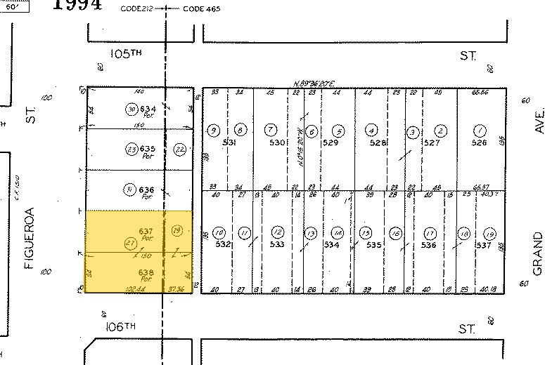 10520 S Figueroa St, Los Angeles, CA à vendre - Plan cadastral – Image 2 sur 79
