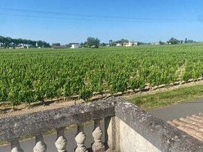 Pomerol, GIR - Vue aérienne vue de carte