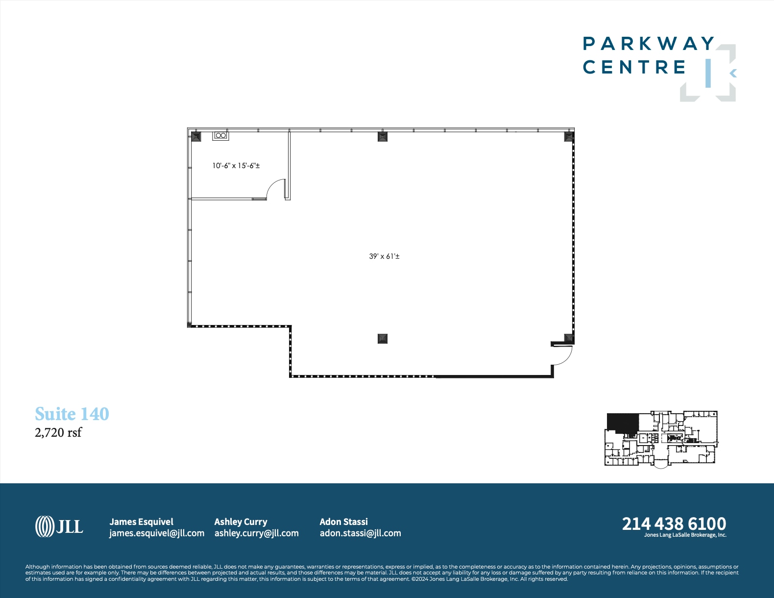 2901 N Dallas Pky, Plano, TX à louer Plan d’étage– Image 1 sur 1