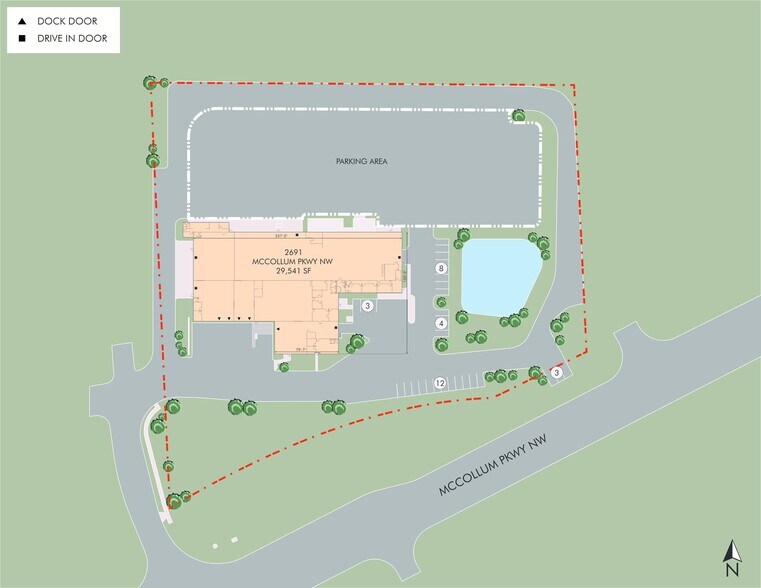 2687 McCollum Pky, Kennesaw, GA à louer - Plan de site – Image 2 sur 2