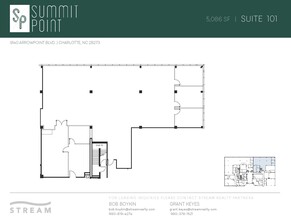 9140 Arrowpoint Blvd, Charlotte, NC à louer Plan d’étage– Image 1 sur 3