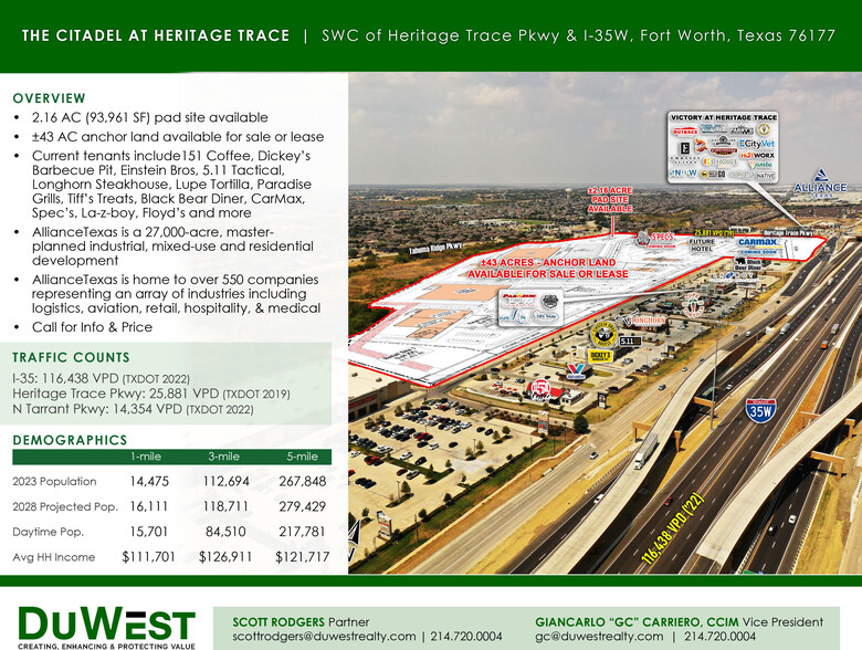 SWC Heritage Trace Pky & I-35W, Fort Worth, TX à louer - Photo de l’immeuble – Image 2 sur 2