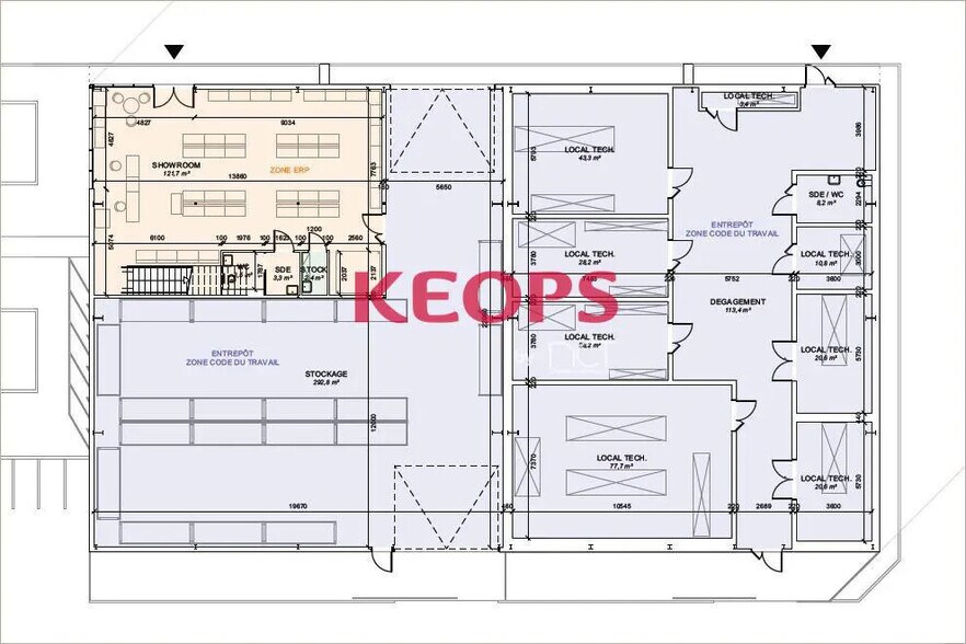 Local d’activités dans Colomiers à louer - Plan d’étage – Image 3 sur 6