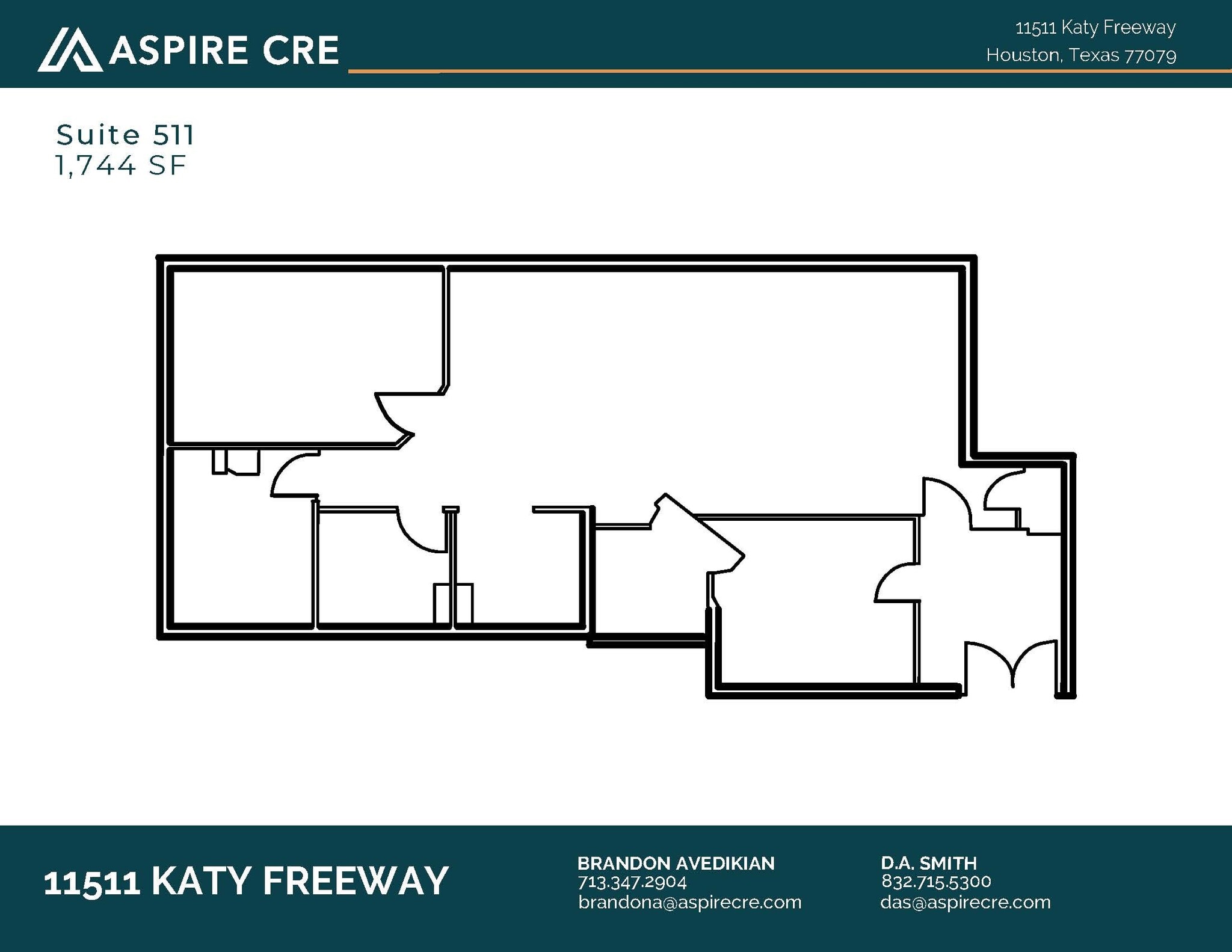 11511 Katy Fwy, Houston, TX à louer Plan d’étage– Image 1 sur 1