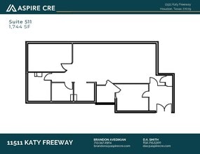 11511 Katy Fwy, Houston, TX à louer Plan d’étage– Image 1 sur 1