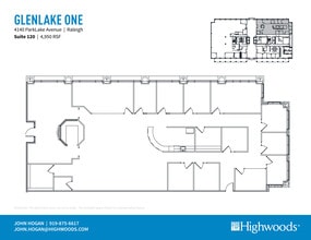 4141 Parklake Ave, Raleigh, NC à louer Plan d’étage– Image 1 sur 1