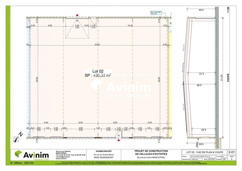 Local commercial dans Épinal à vendre - Plan d’étage – Image 1 sur 2