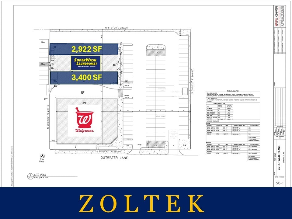 45 Outwater Ln, Garfield, NJ à louer Plan d’étage– Image 1 sur 1