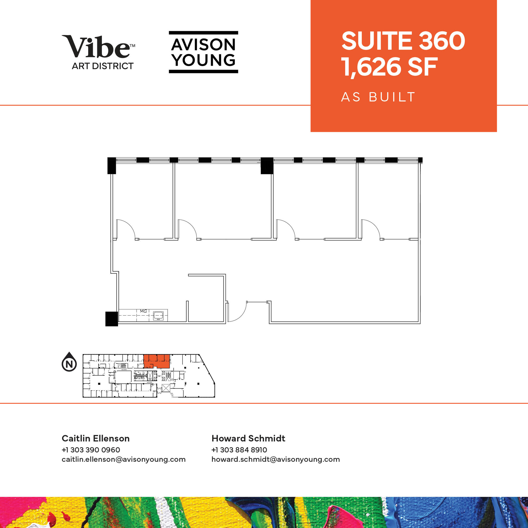1391 N Speer Blvd, Denver, CO à louer Plan d’étage– Image 1 sur 1