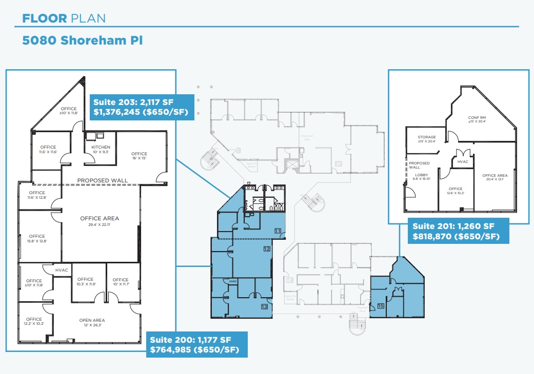 5080 Shoreham Pl, San Diego, CA 92122 - Lot 200 - - Plan d’étage - Image 1 of 1
