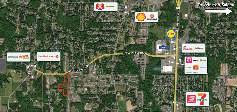 1950 Clemmonsville rd, Winston-Salem, NC à vendre - Photo de l’immeuble – Image 3 sur 5