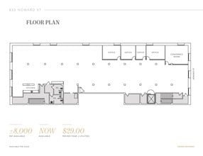 835-837 Howard St, San Francisco, CA à louer Plan d’étage– Image 1 sur 1