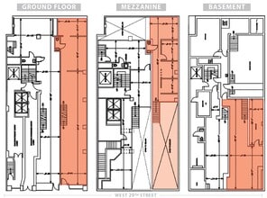 227-229 W 29th St, New York, NY à louer Plan d’étage– Image 2 sur 2