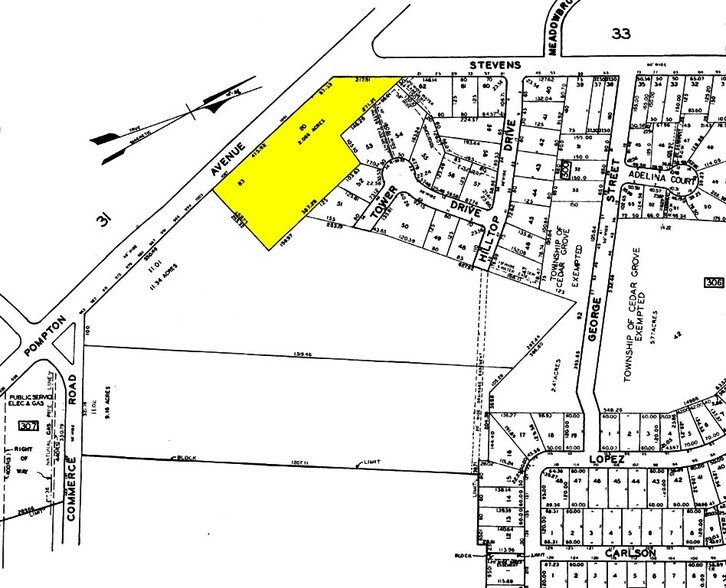 1027 Pompton Ave, Cedar Grove, NJ à vendre - Plan cadastral – Image 2 sur 5