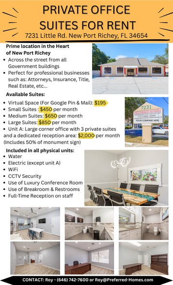 7231 Little Rd, New Port Richey, FL à louer - Photo de l’immeuble – Image 2 sur 18