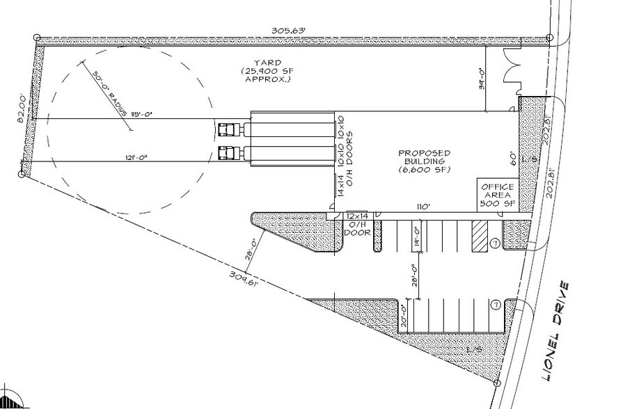 1551 Lionel Dr, El Paso, TX à louer - Plan de site – Image 2 sur 2