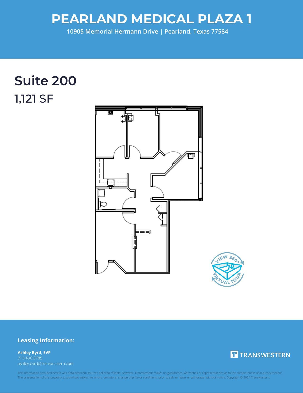 10905 Memorial Hermann Dr, Pearland, TX à louer Plan d’étage– Image 1 sur 1