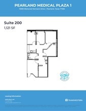 10905 Memorial Hermann Dr, Pearland, TX à louer Plan d’étage– Image 1 sur 1