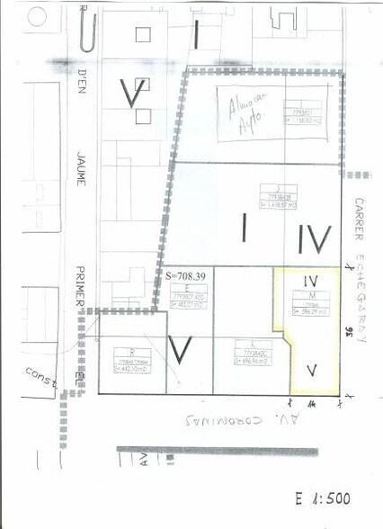 Terrain dans València, Valencia à louer - Plan de site – Image 2 sur 2