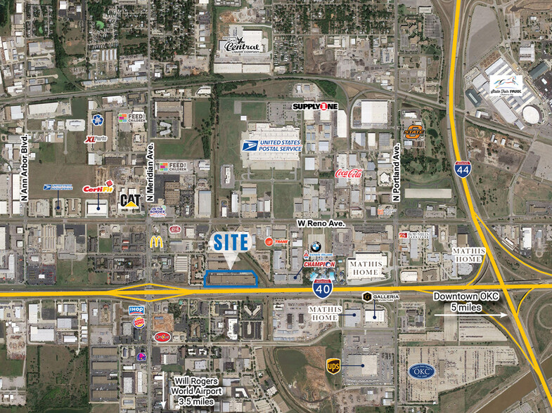 400 S Vermont Ave, Oklahoma City, OK à louer - Aérien – Image 2 sur 3