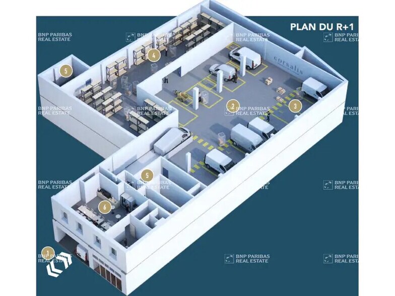 Industriel/Logistique dans Marseille à louer - Plan d’étage – Image 3 sur 12