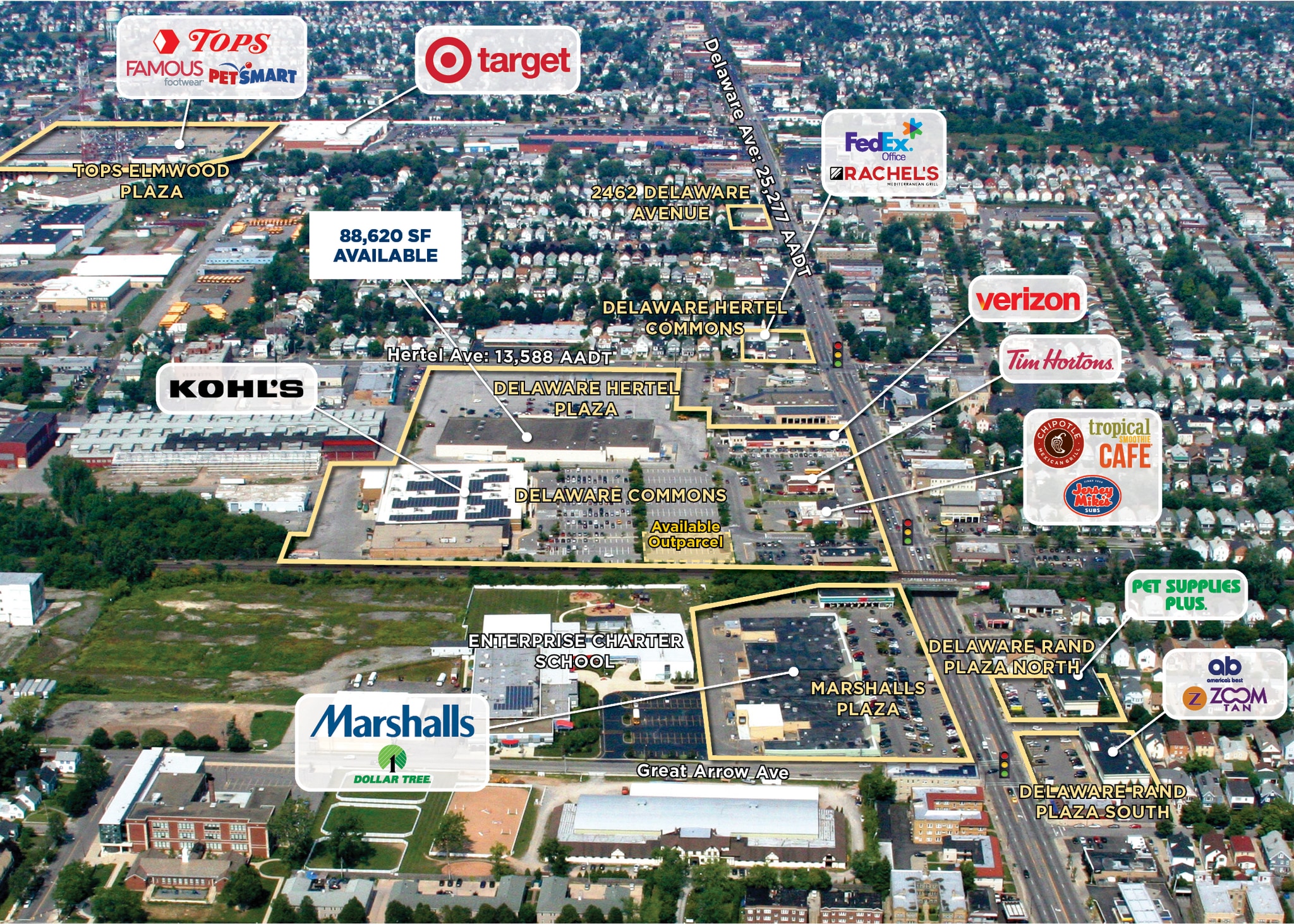 2226 Delaware Ave, Buffalo, NY à louer Photo de l’immeuble– Image 1 sur 1