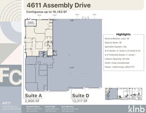4611 Assembly Dr, Lanham, MD à louer Plan d’étage– Image 1 sur 24