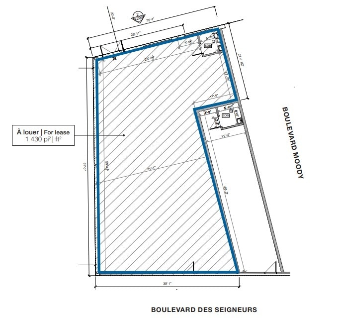 1245-1275 Boul Des Seigneurs, Terrebonne, QC à louer Plan d’étage– Image 1 sur 1