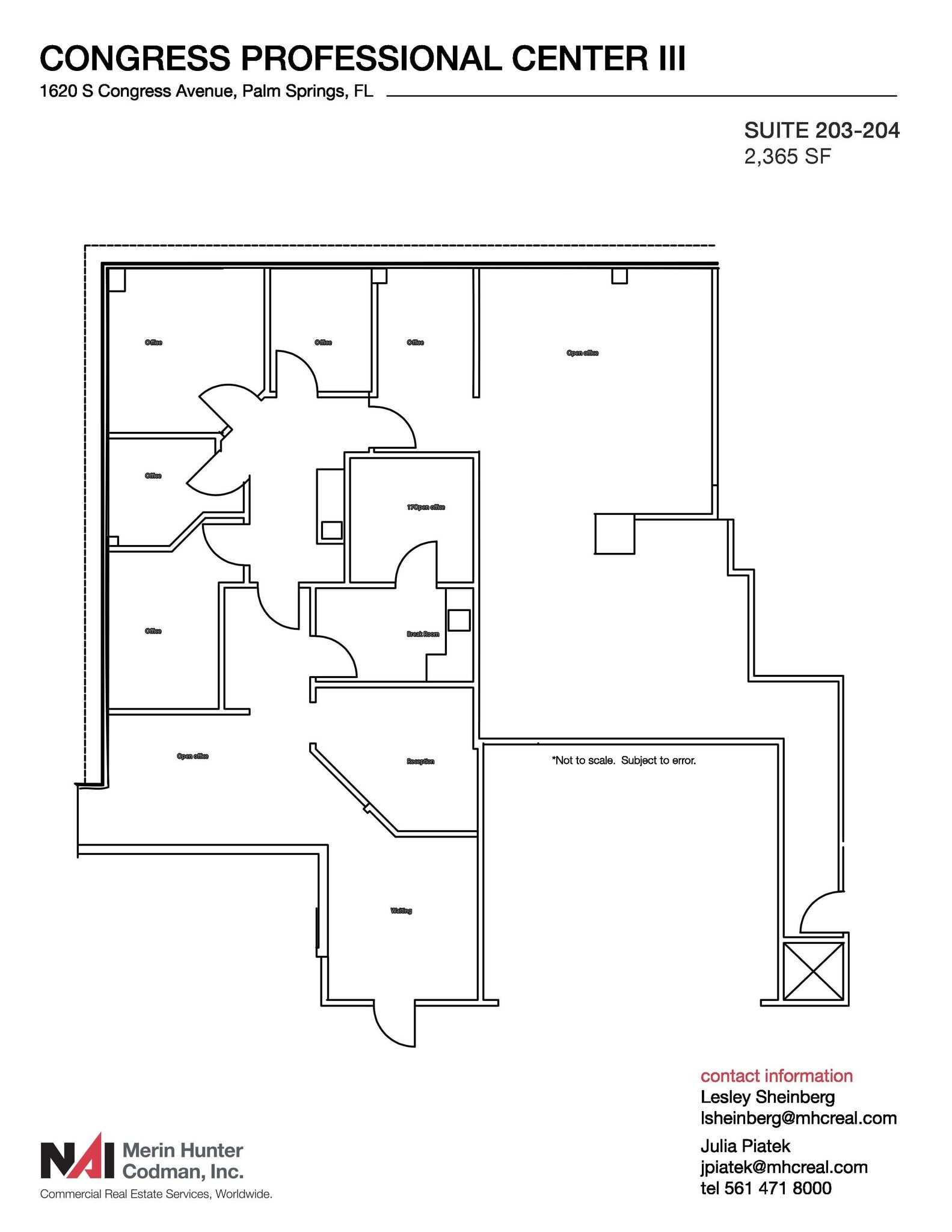 1620 S Congress Ave, Palm Springs, FL à louer Plan d’étage– Image 1 sur 1