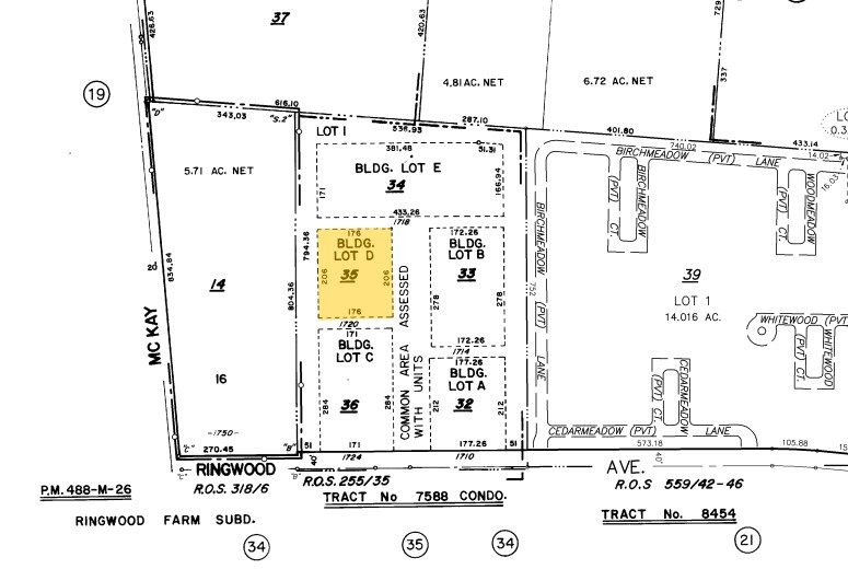 1720-1722 Ringwood Ave, San Jose, CA à louer - Plan cadastral – Image 2 sur 4