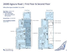 26610 Agoura Rd, Calabasas, CA à louer Plan d’étage– Image 1 sur 1