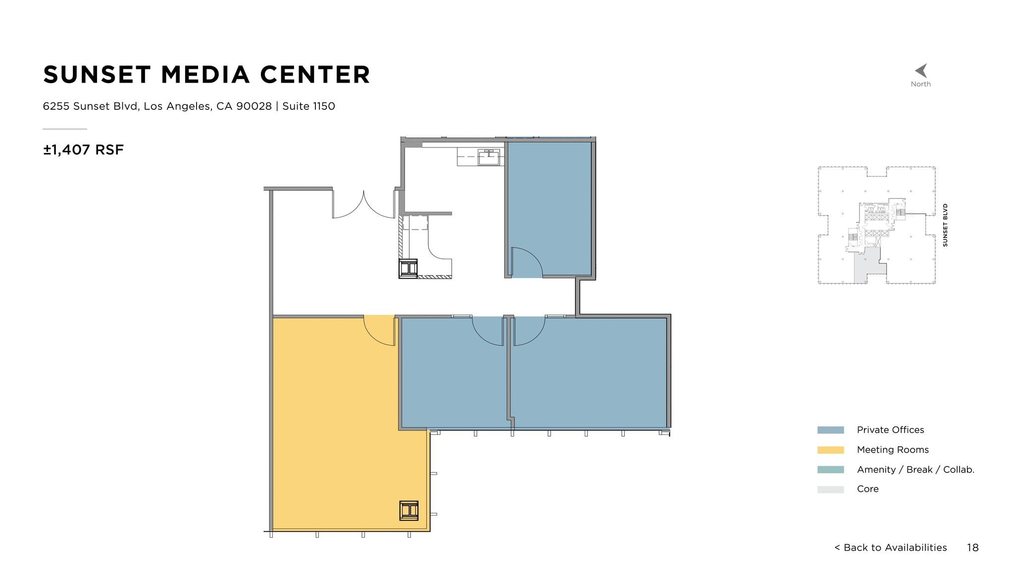 6255 W Sunset Blvd, Los Angeles, CA à louer Plan de site– Image 1 sur 1
