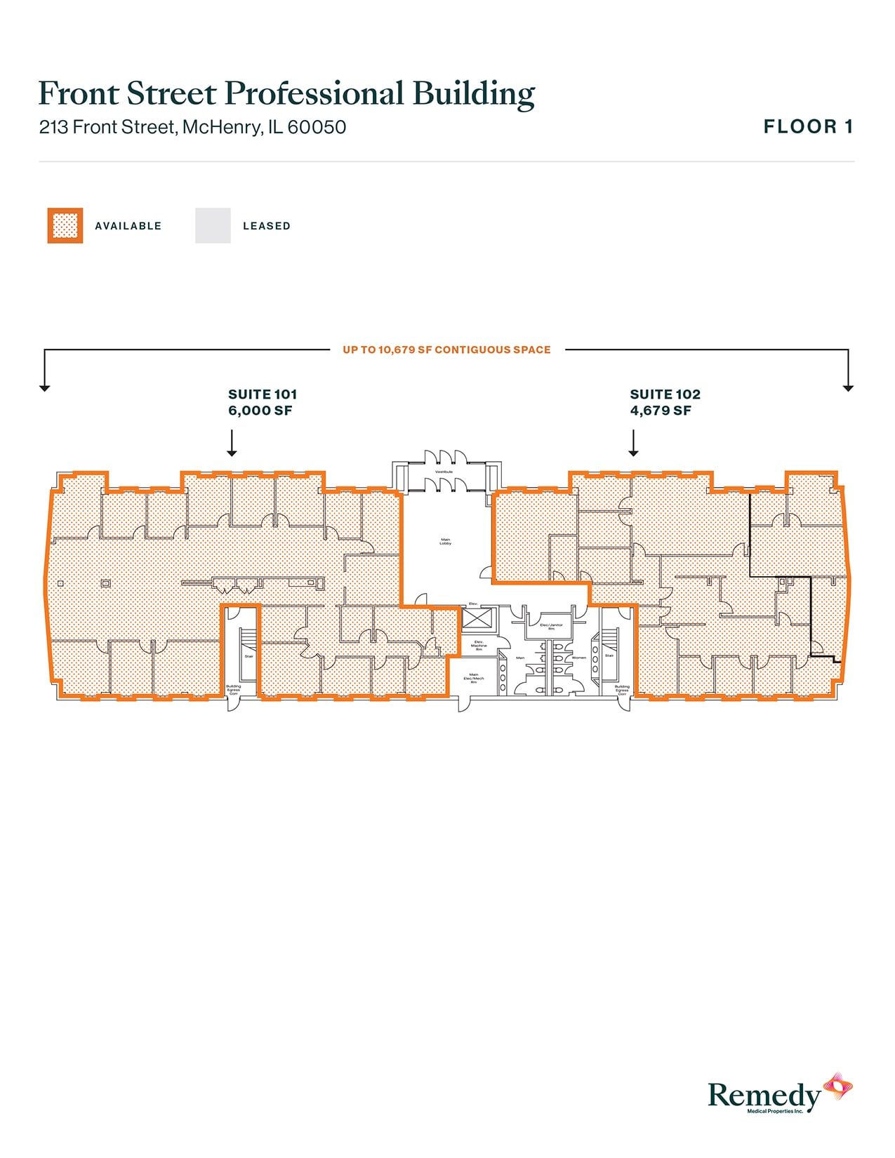 213 Front St, Mchenry, IL à louer Plan d’étage– Image 1 sur 1